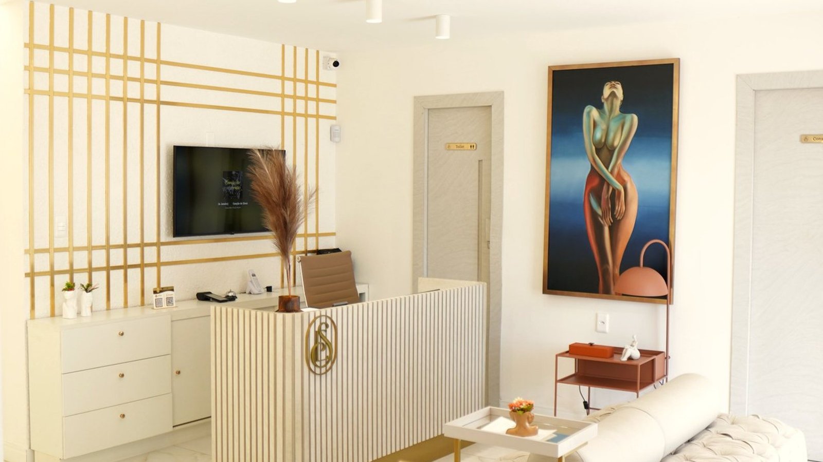 Recepção e sala de espera do Instituto